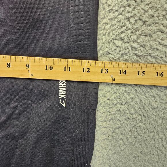 Gymshark Leggings Womens Size 26" Black Seamless‎ Athletic Workout Gym Pants - Picture 3 of 8